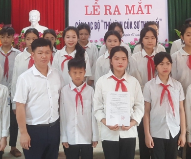 Liên đội trường PTDTBT TH THCS Đức Xuân tổ chức ra mắt CLB "Thủ lĩnh của sự thay đổi".